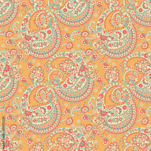 Paisley seamless pattern for fabric design.