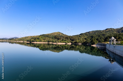 Giacopiane lake is an artificial reservoir located in the Sturla valley in the municipality of Borzonasca, inland of Chiavari, Genoa province, Italy