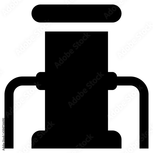 
A tower from which drops popping out, conceptualizing oil gusher 
