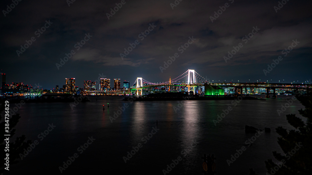 Naklejka premium city at night