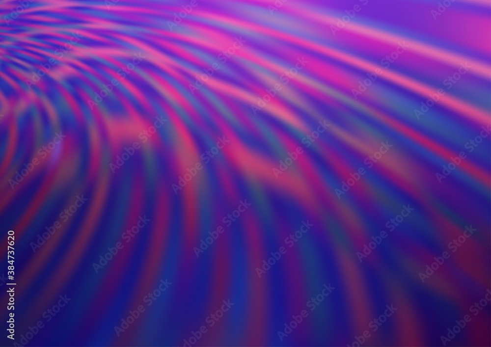 Fototapeta premium Dark Purple vector blurred bright template.