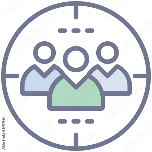 
A target marketing concept for focus group 
