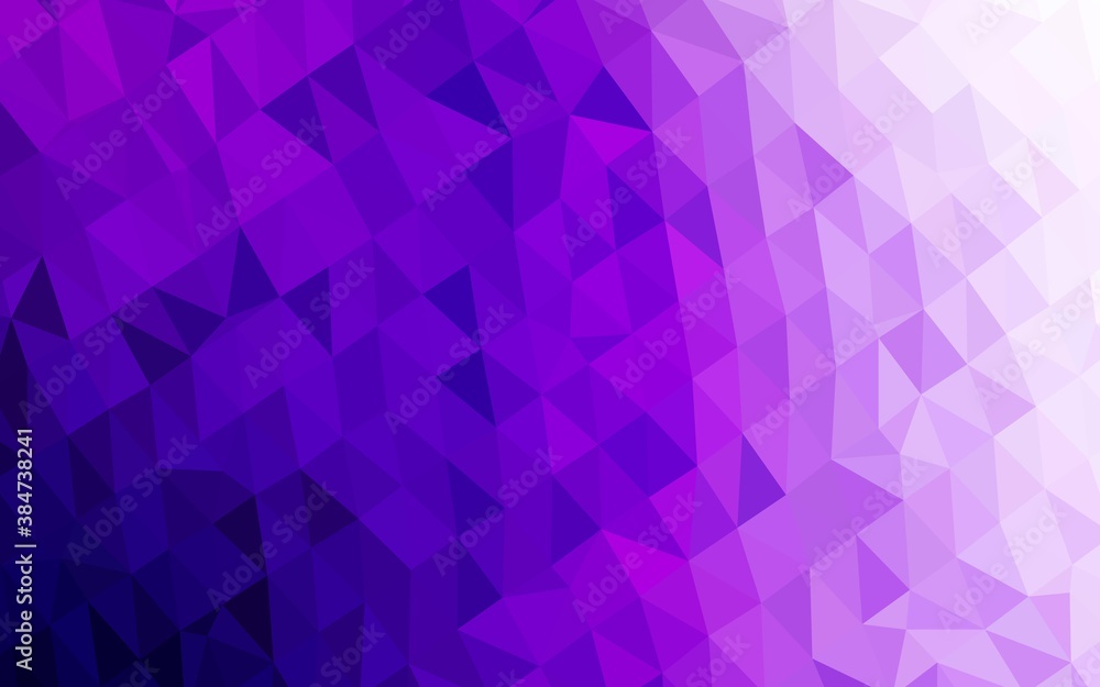 Light Purple vector abstract polygonal cover. Light Purple vector abstract polygonal cover.