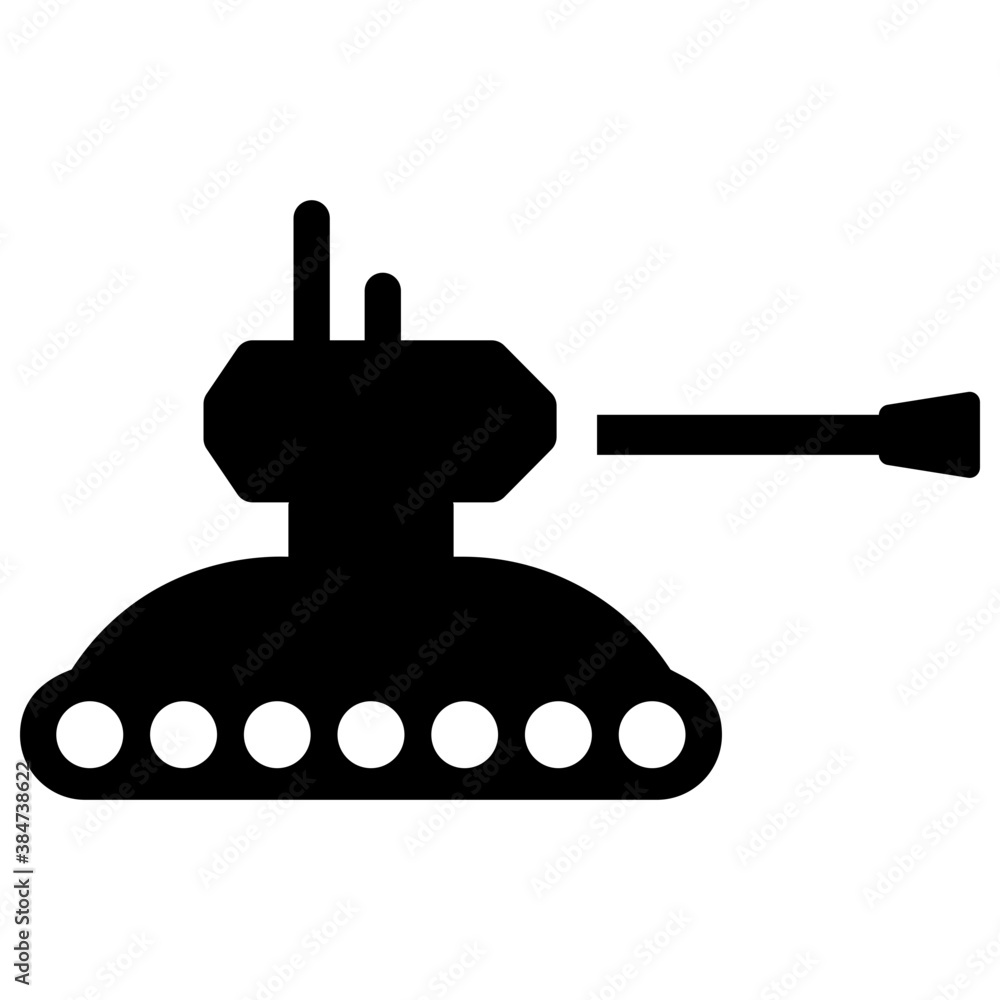 Fototapeta premium An army tank used by military persons 