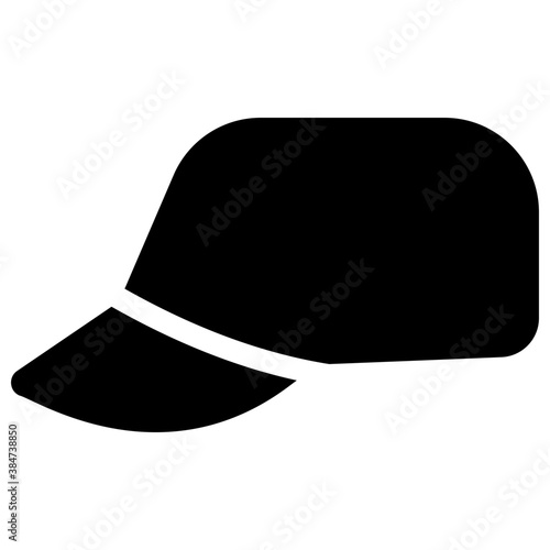 
A peaked cap used as head and face protection 
