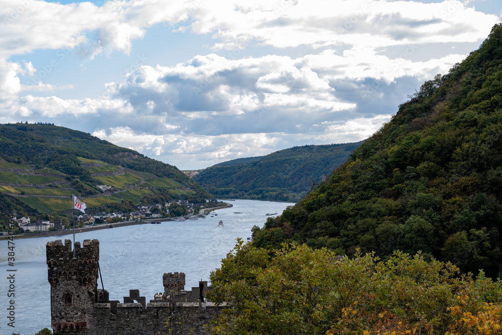 Fototapeta premium Mittelrhein, Burg Reichenstein