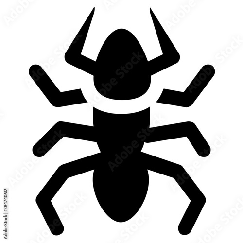 
A insect having legs depicting beetle 
