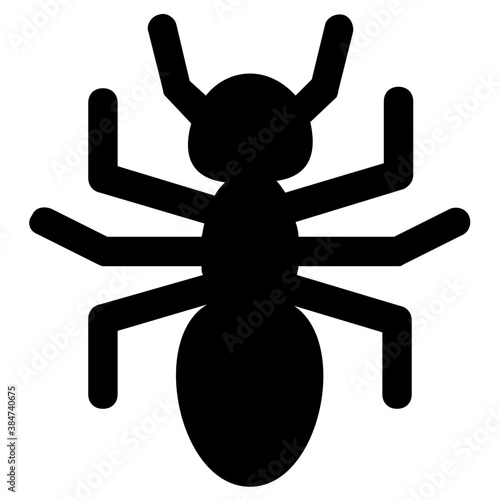
Icon of a insect having antena and long legs depicting clover stem
