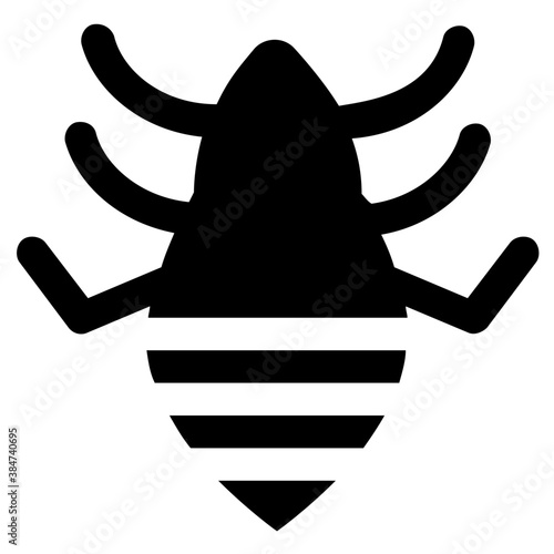 
A insect having legs depicting beetle 
