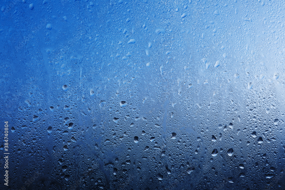 Obraz premium frozen water droplets on glass