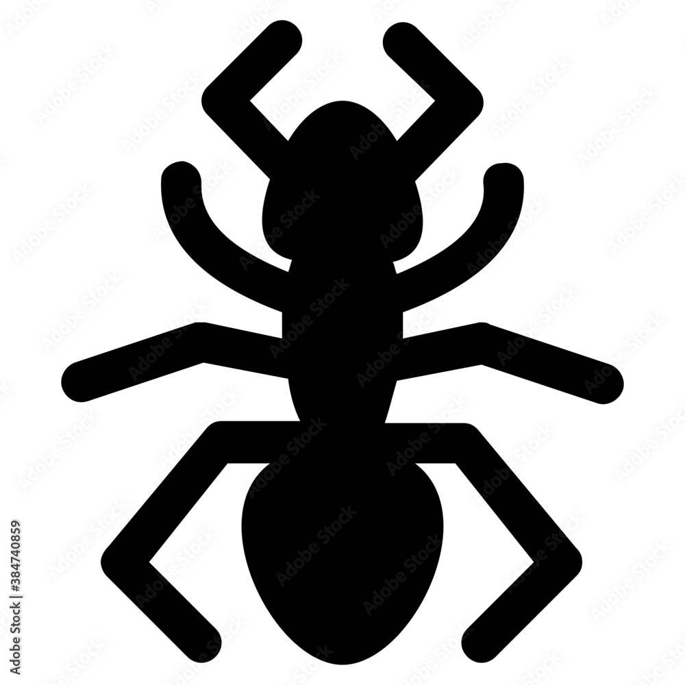 Icon of a insect having antena and long legs depicting clover stem
Icon of a insect having antena and long legs depicting clover stem