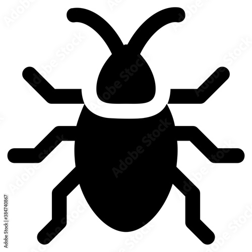 
Icon of a insect having antena and long legs depicting clover stem
