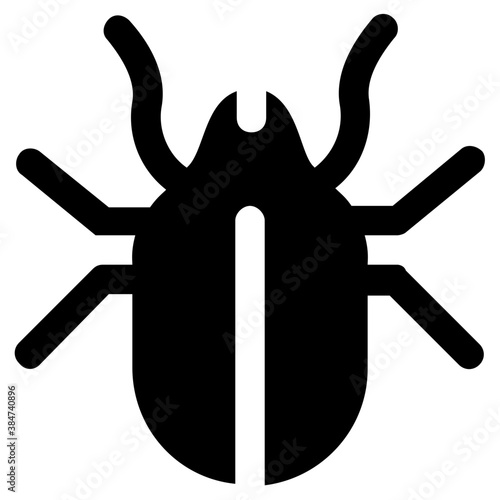 
Icon of a insect having antena and long legs depicting clover stem
