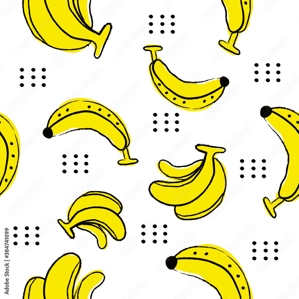 seamless pattern of bananas seamless pattern of bananas