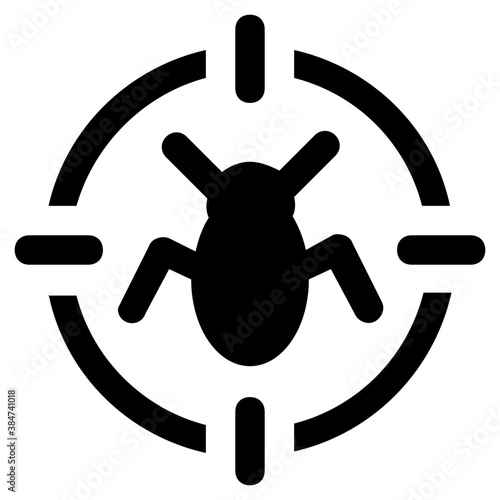 
Icon of a insect having antena and long legs depicting clover stem
