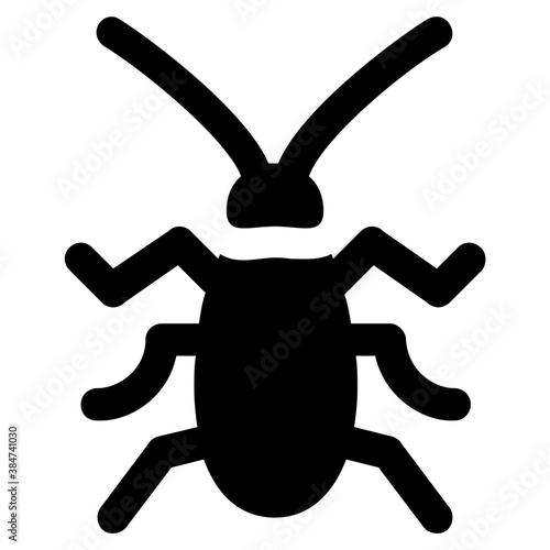 
Icon of a insect having antena and long legs depicting clover stem

