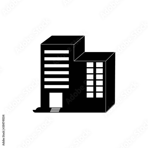 Building icon logo, vector design