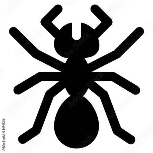 
Icon of a insect having antena and long legs depicting clover stem
