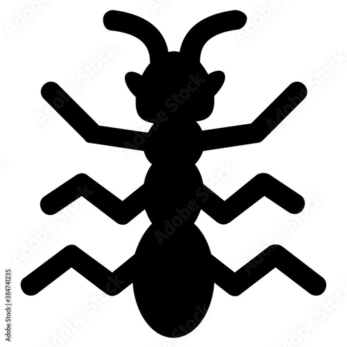 
Icon of a insect having antena and long legs depicting clover stem
