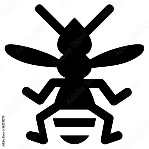 
Icon of a insect having antena and long legs depicting clover stem
