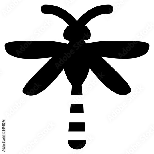 
Icon of a insect having antena and long legs depicting clover stem
