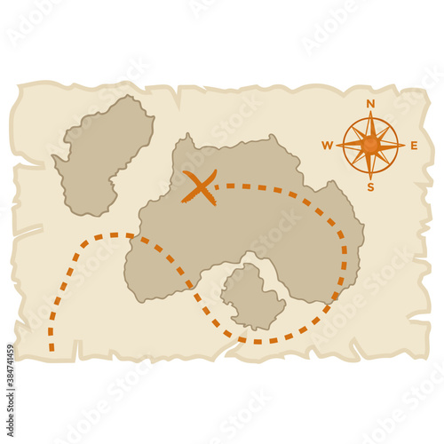 
A treasure map is used by pirates to find treasure for robbery
