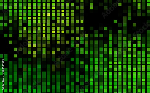 Dark Green vector cover in polygonal style.