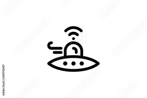 Space Outline Icon - Ufo