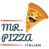
Colorful pizza logo design

