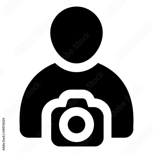 
Human avatar with camera designed as a photographer
