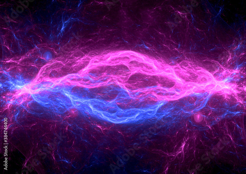 Abstract plasma background, neon lightning