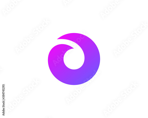 Letter O or number 0 logo icon design template elements