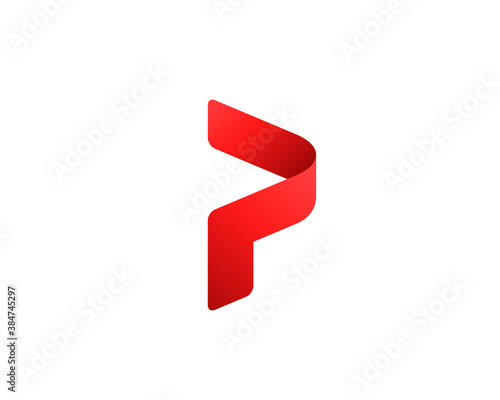 Letter P logo icon design template elements