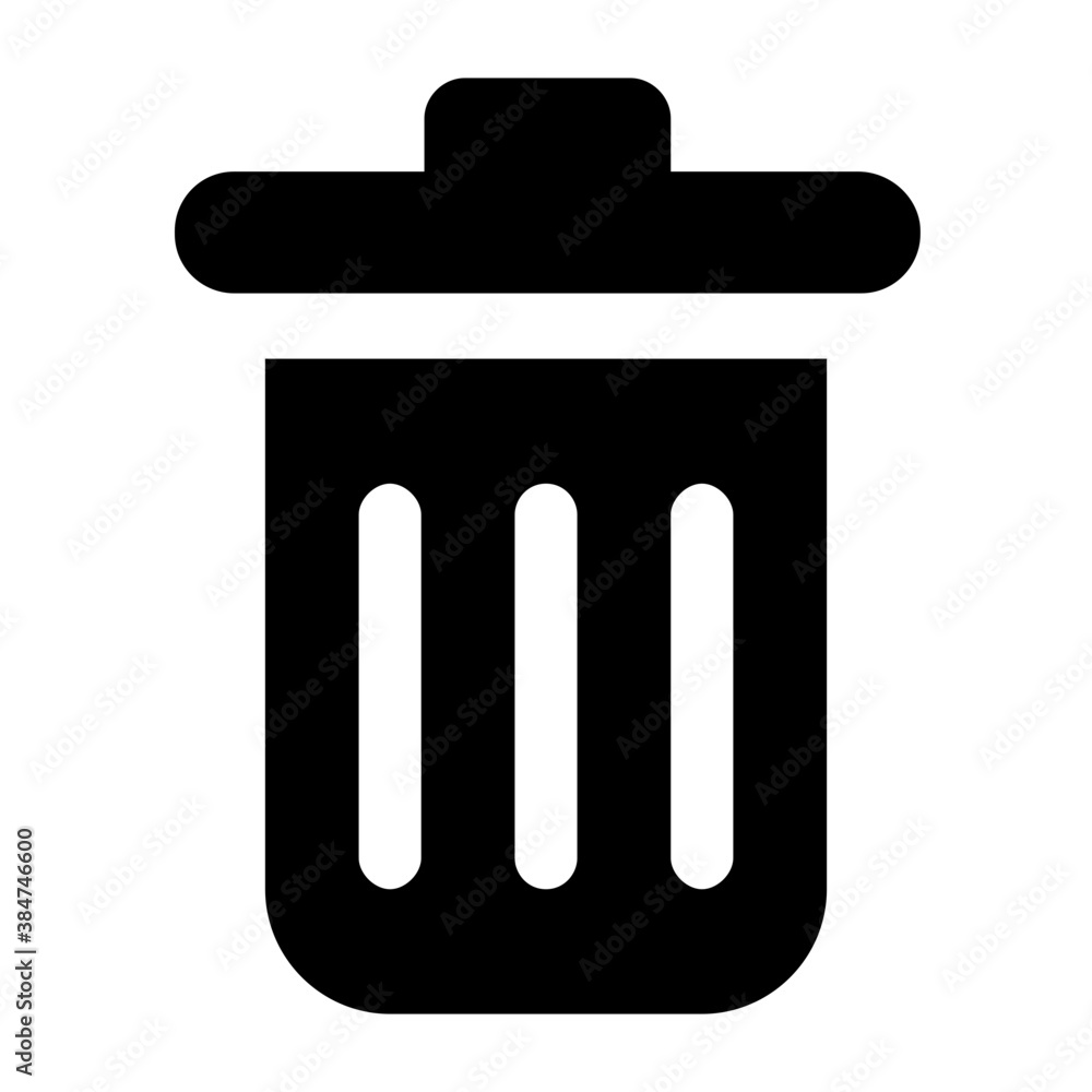 
A garbage can to throw trash
