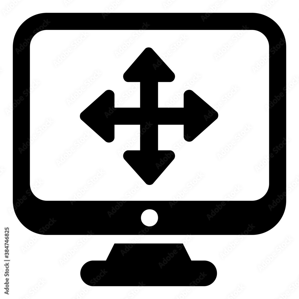 A simple glyph icon design of web layout
A simple glyph icon design of web layout