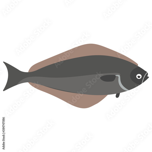 
Icon of marine animal depicting fish 
