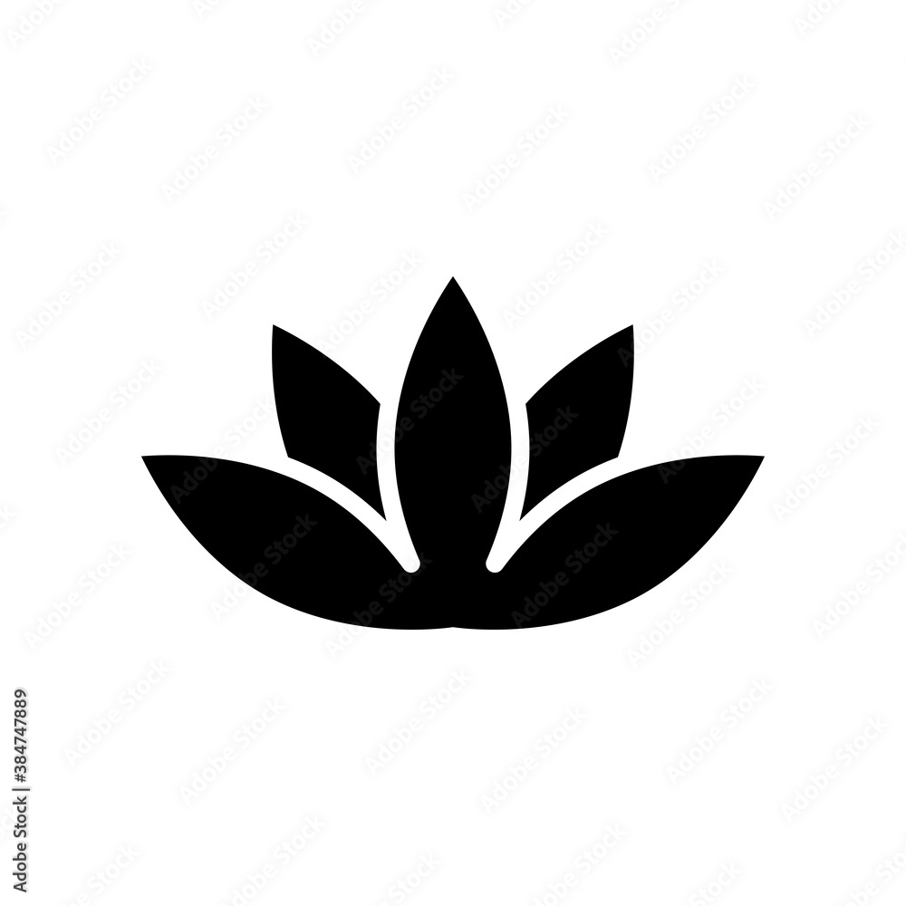 Lotus icon vector Lotus icon vector