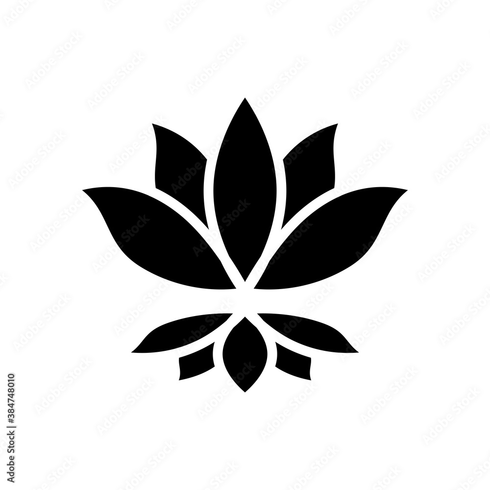 Lotus icon vector Lotus icon vector