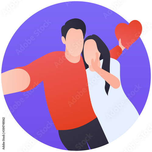 
A couple together showing love and care 
