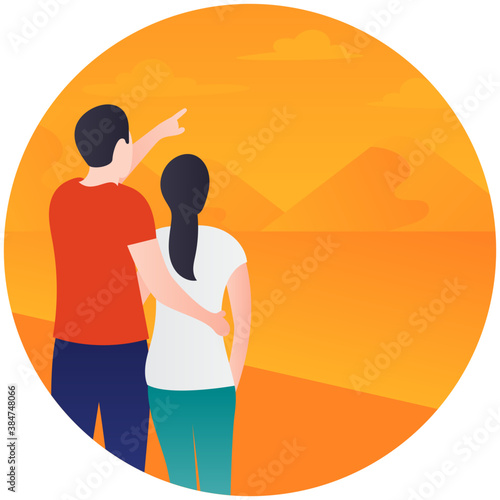 
A couple together showing love and care 
