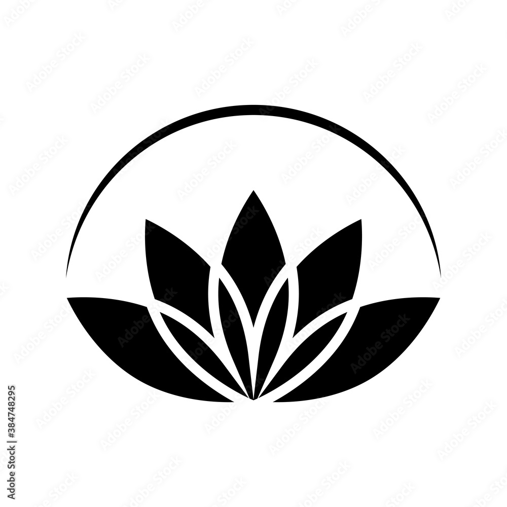 Lotus icon vector Lotus icon vector