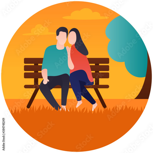 
A couple together showing love and care 
