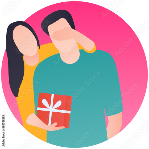 
A couple together showing love and care 
