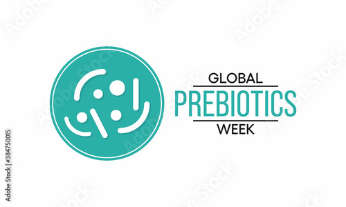 Vector illustration on the theme of Global Prebiotics week observed each year during November.