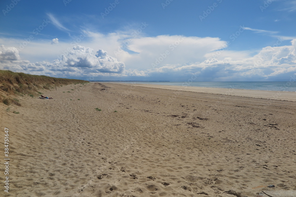 Strand von Agon-Coutainville, Cotentin Normandie Strand von Agon-Coutainville, Cotentin Normandie
