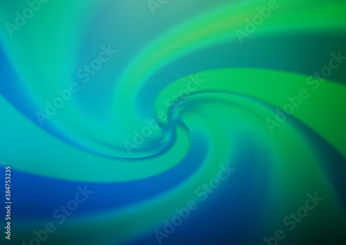 Light Blue, Green vector blurred bright template. © Dmitry