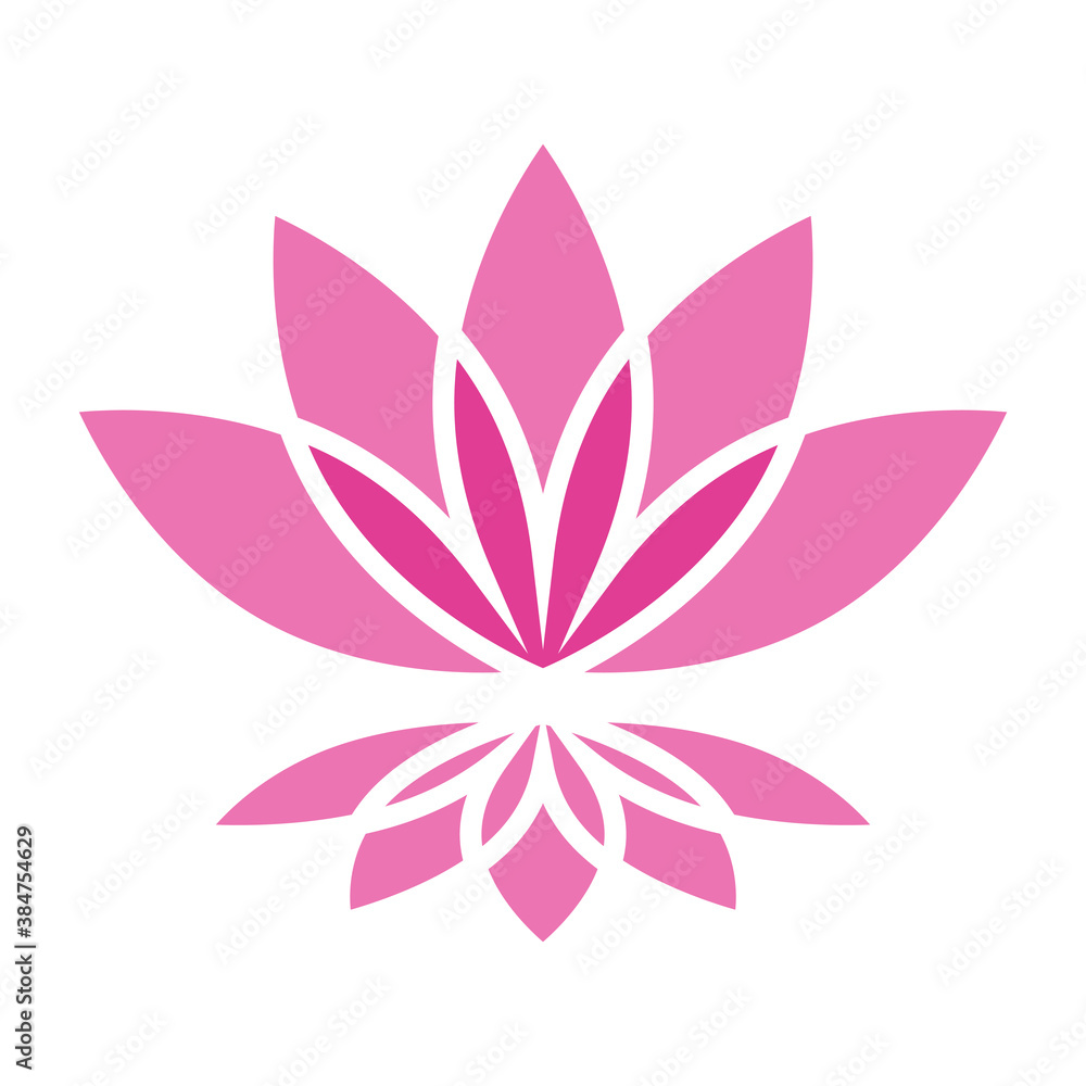 Lotus icon vector