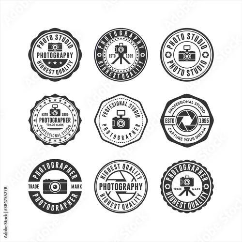 badge stamps photography vector design collection © Fitrah