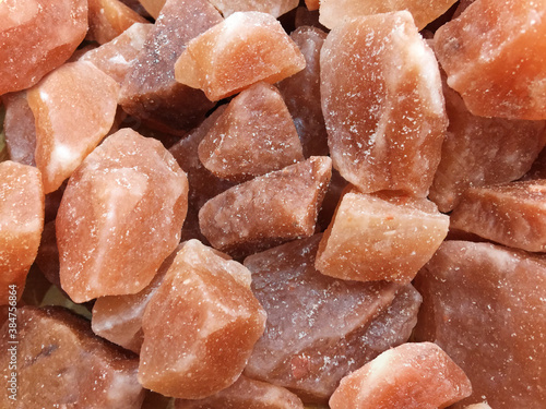 close up big himalayan salt crystal or pink rock salt mobile quality