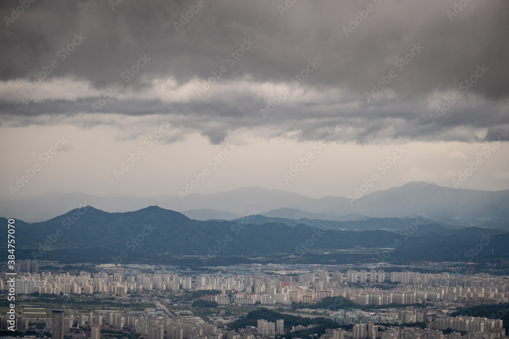 View over Gwangju city